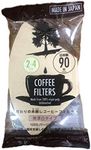 90 Sheets Disposable Coffee Filters 2 to 4 Cups Made From 100% Virgin Pulp Made in Japan