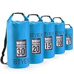 Dry Bag 5L 10L 15L 20L 30L Waterproof Dry Bags, Sack with Long Adjustable Shoulder Strap Perfect for Kayaking Canoeing Swimming Traveling Camping Hiking Boating Rafting Snowboarding