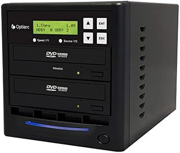 Optiarc 1 to 1 24X Burner M-Disc Support CD DVD Duplicator - Standalone Copier Duplication Tower OPT-S1T-DVD-BK