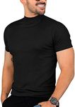 Mens Casual Slim Fit Basic Tops Sho