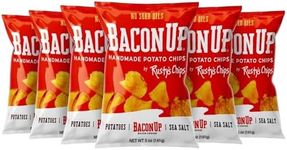 Bacon Up By Rusty's Chips, Handmade Healthy Chips, Sea Salt Potato Chips, No Seed Oils, Dairy Free Snack Pack, Gluten Free, No Preservatives, Non-GMO, 5 Ounces
