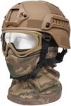 Airsoft Mask + Airsoft Helmet + Ais