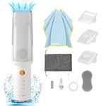 LUSN Baby Hair Clipper with Vacuum, Kids Hair Clippers Kit with 3 Guide Combs & 18 Piece, IPX7 Waterproof, Vacuum & Cordless Use for Baby Children Infant