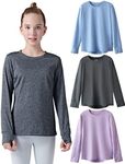 3 Pack: Youth Girls Long Sleeve Shi