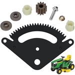 25 Teeth Steering Sector Gear Kit Compatible with John Deere Lawn& Garden Tractor L105 L108 L110 L111 L118 L120 L130 G110 with Pinion Gear, Direct Replace