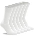 3-6 Pack Mens Crew Lightweight Thin Casual Calf Socks Size 6-11 (H004-3W)