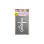 Nellie Snellen 3D Embossing Folder - Cross with lilies