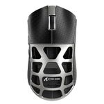 ATTACK SHARK R3 Wireless Gaming Mouse with Griptape, BT/2.4Ghz/Wired Computer Mouse, PAW3395 26K DPI Optical Sensor, Programmable Buttons, Gaming Accessories for PC/Laptop/Mac (Grey)