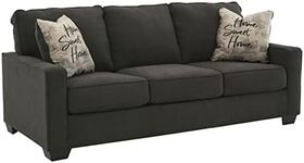 Signature Design by Ashley Lucina Casual Upholstered Sofa with Pillows, Gray