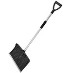 Focket Wide Snow Shovel, Detachable Aluminium Alloy Snow Shovel for Car, Emergency Snow Shovel with D Shaped Handle, Snow Pusher Tool for Snow Camping, Skiing, Snowmobiles, Avalanche Surv