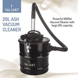 Valiant 1000W Ash Vacuum Cleaner – 20L Capacity