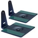 SAFWE® - ESM-05-2.1 Speaker Wall Mount Stand Bracket (125x125 mm) 5x5 inch 2 No's (Materiel : Steel/Color : Black)