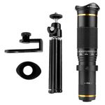 Mabron 38x Hd Mobile Phone Macro Lens Zoom Telephoto Camera Tripod Alloy Telescope for All Smartphones