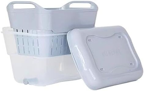 Strucket Mini Soaker Bucket 4.5L Grey & Clear