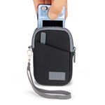 USA Gear Compact Digital Camera Protective Case Sleeve Pouch with Wrist Strap and Accessory Pocket, Scratch and Weather Resistant - Compatible with Canon, Sony, Nikon, Panasonic and More - Black