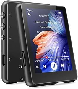 MECHEN 32GB Lettore MP3 con Bluetooth 5.3, 2,4" Schermo Tattile MP3 Lettore USB C Portatile Radio FM Registratore Vocale E-book Altoparlante Incorporato, Custodia in Silicone Inclusa
