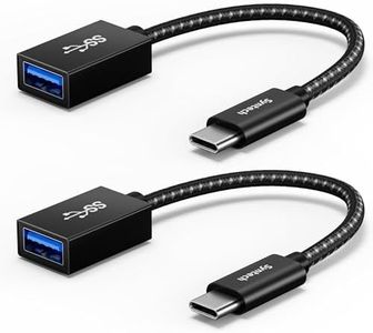 Syntech USB C to USB Adapter, 2 Pack USB C to USB3 Adapter,USB Type C to USB,Thunderbolt 3 to USB Female Adapter OTG Cable Compatible with iPad Mini 6, MacBook Pro, Air and More