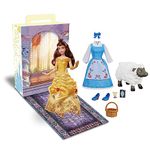 Disney Store Official Belle Story Doll for Kids, Beauty and the Beast, 29cm/11”, With Chip Teacup, 2 Outfits, Accessories, Colouring & Activity Pack and Box that Folds to a Play Stage, For Ages 3+