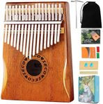 Kalimba Thumb Piano 17 Keys Portable Finger Piano Marimba Music Gifts for Adults Kids
