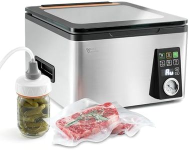 Vesta Precision 12” Chamber Vacuum Sealer, Smart Auto Vacuum Time, Easy-to-Clean System, Commercial-Grade Pump, Deep Chamber for Liquids, Meats, Mason Jars & Sous Vide, V553