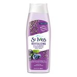 St. Ives Revitalizing Body Wash & Shower Gel with Acai, Blueberry & Chia Seed Oil, Revitalizes for Healthy-Looking Skin, Mild Cleanser moisturising Liquid Body Wash with 100% Natural Extracts, Paraben-Free Bath Gel, Dermatologically Tested, 400ml