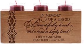 Lifesong Milestones Tealight Candle Holder Remembrance Bereavement Gifts for Loss of Father - Remembrance Candle Holder for Funeral Decorations - Sympathy Candle Gifts for Memorial Service