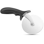 Asdirne Pizza Cutter, Professional Pizza Slicer, Stainless Steel Blade and Plastic Handle Anti-Slip with Ergonomic Design, Black