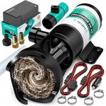 LATCH.IT RV Macerator Pump 12V | 12GPM Macerator Pump for RV V2.0 | RV Waste Pump Macerator w/Quick-Release Fittings, Hoses & Clamps | 7-15A | Portable RV Pump | Dump 15 Gallons of waste per minute!