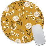 Armanza Round Mouse Pad, Cute Flora