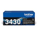 Brother TN3430 Toner Cartridge | Standard Yield | Black | Brother Genuine Supplies