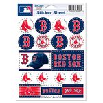 Wincraft MLB Boston Red Sox Vinyl Sticker Sheet, 5-Inchx7-Inch