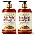 TMPE Pain Relief Massage Oil for Joint & Back Pain, Muscle Soreness | Natural Healing of Ginger, Turmeric & Clove | Therapeutic Massage - 300ml (Pack of 2)