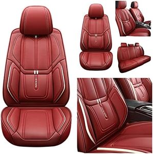 LXQHWJ Car Seat Covers Universal Full Set for Chrysler Mopar 300/300S AWD(LX2)/300(LX2)/300 AWD(LX2)/300S Sport(LX2)/300M Car Seat Accessories, Red