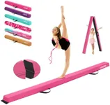 AWSUM Foldable Balance Beam for Kids, 6ft/8ft/9ft/10ft Anti-Slip Gymnastics Equipment, Suede Cover, Toddler to Teen, for Home Training School
