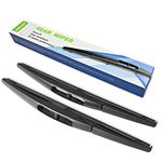 Rear Wiper Blade,ASLAM 12B Rear Windshield Wiper Blades Type-E for Original Equipment Replacement,Exact Fit(Pack of 2)