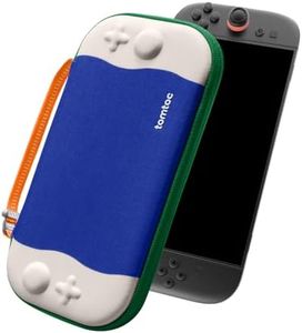 tomtoc Slim Carrying Case for Nintendo Switch 2 Model 2025, Odorless Felt Protective Hard Shell with 12 Game Card Slots, Portable Travel Storage Case with Original Patent and Military Grade Protection