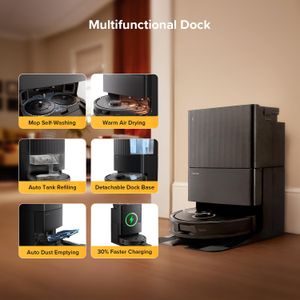 Roborock Qrevo S5V Robot Vacuum Cleaner – Black
