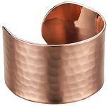 DEMMEX Hand Crafted Thickest 100% Turkish Hammered Copper Unisex Cuff Bracelet, 1.5mm Thick Solid High Gauge Pure Copper. Reduce Joint Pain and Inflammation & Stress