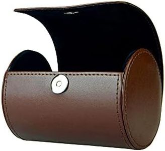 WAJJ Necktie Travel Case, Tie Anti-Wrinkle Organizer Box (Brown)