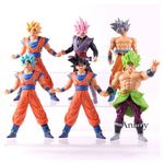 MALKIN Polyvinyl Chloride 6Pc Dragon Ball Z Action Figures | 18 Cm | Anime Action Figures | Goku Toy | Goku Action Figures | Anime Figure | Anime Merchandise(Dbz), Multicolour