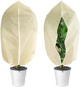 GIONAR 2 Piezas Funda para Plantas, Cubiertas de Protección contra Heladas de Plantas, Funda para Plantas para Invierno, Bolsas de protección Vegetal para Proteger Las Plantas 100 x 80cm