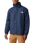 THE NORTH FACE - Men's Resolve Jacket - Waterproof and Breathable Hiking Jacket - Summit Navy/TNF White, S