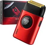 VGR 377 Foil Shaver for Men, Electric Razor for Shaving Face with Double Foil, 21-Speed 9000 RPM Motor Bald Shavers LED Display Titanium Foils, Barber Supplies (Red), Men's Gifts