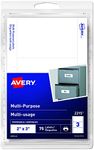 Avery Removable Multi-Use White Labels, 3" X 2", Rectangle, 75 Labels Per Pack (2315)