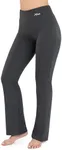 Nirlon Straight Leg Yoga Pants - Straight Leg Yoga Pants for Women Breathable Leggings for Women for Yoga Regular & Plus Size Pants for Women Yoga Work Pants for Women (XL 30" Inseam, Charcoal)