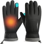 apaepr Winter Waterproof Ski Gloves for Men & Women, Touchscreen Windproof Thermal Snow Gloves for Cold Weather & Outdoor Sports