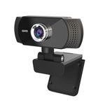 TECHNOVIEW Web Camera for Computer, Laptop, 1080p FHD Webcam with Built-in Mics, Manual Focus, 2.1 Megapixel CMOS Camera, Ultra Lens, 360° Rotation, Flexible Mount (Black)