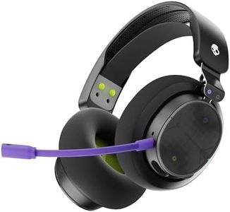 Skullcandy PLYR Multi-Platform Over-Ear Wireless Gaming Headset, 50mm Drivers, 24Hr Playtime + Rapid Charge, Enhanced Sound Perception, AI Microphone, Works with Xbox PlayStation and PC- Digi Black
