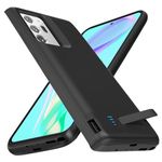 Battery Case for Samsung Galaxy Note 20 Ultra, 7000mAh Slim Rechargeable Charging Case Extended Charger Case, Backup Battery Charger Portable Power Bank for Samsung Galaxy Note 20 Ultra(6.9") - Black