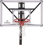 Silverback NXT 54" In-Ground Basketball Hoop with Adjustable-Height Backboard and QuickPlay Design , Black